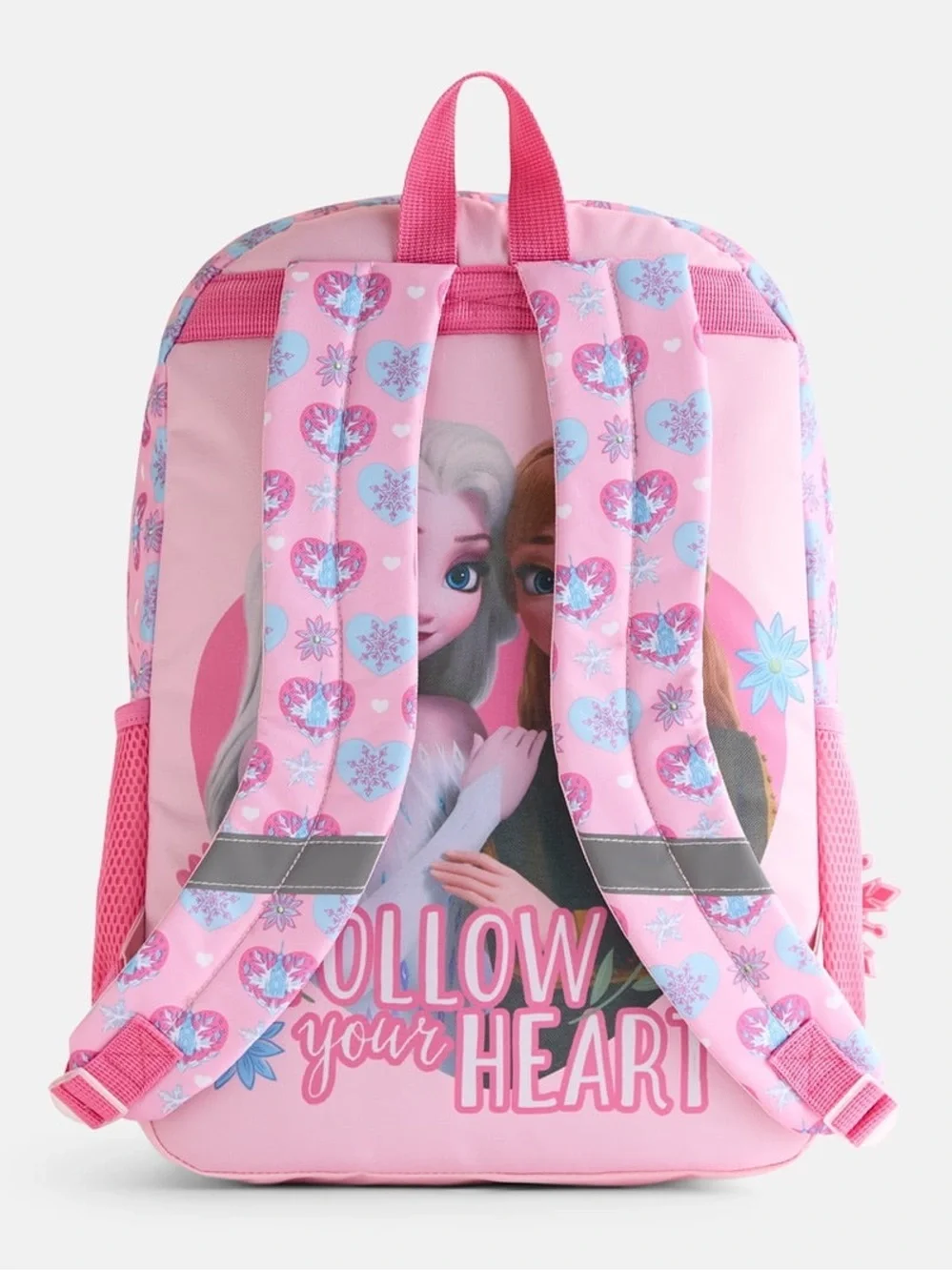 Disney Frozen Kids Pink 6pc Backpack Set with Lunch Bag, Headphones & Bottle W5